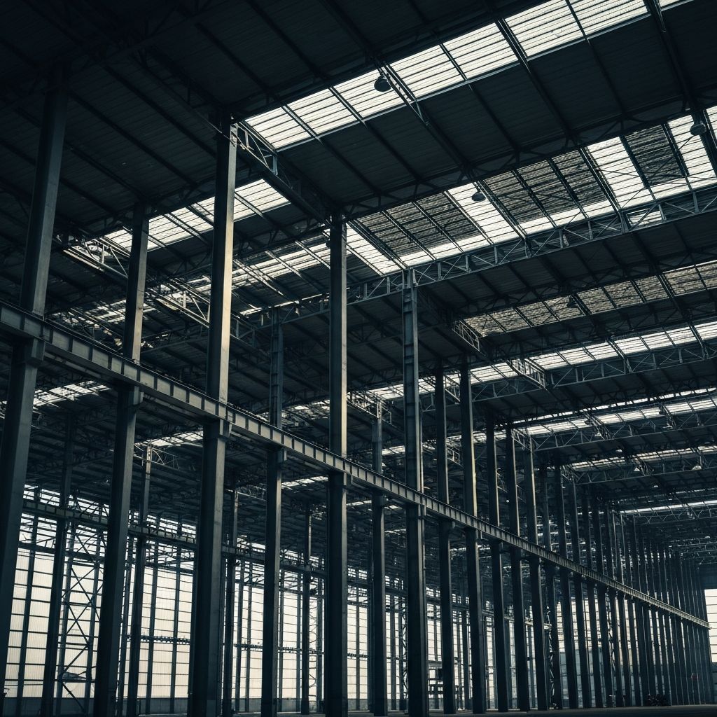 Steel structure industrial facility